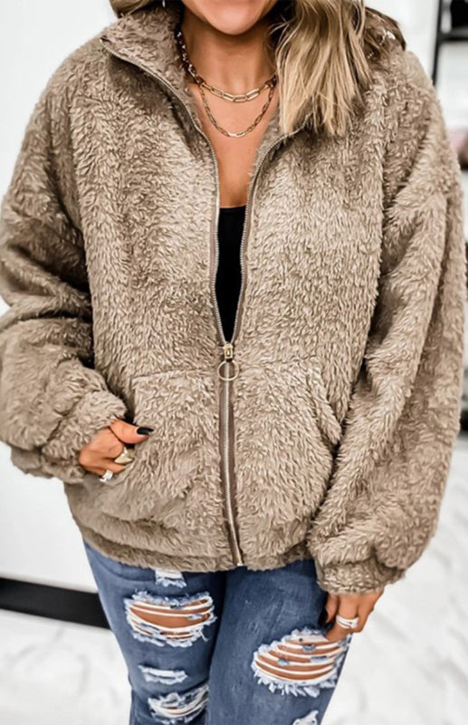 Women's Woolen Woolen Cardigan Coat