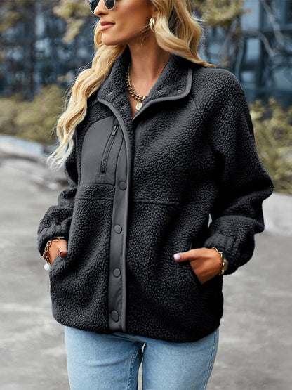 Women's Zipper Long -Sleeved Wild Leisure Jacket