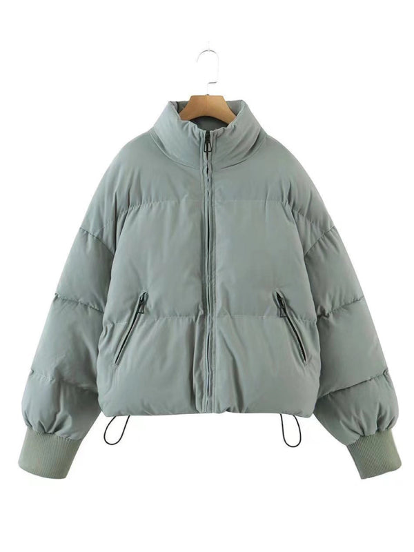 Casual all-match stand collar bread jacket Puffer Coat