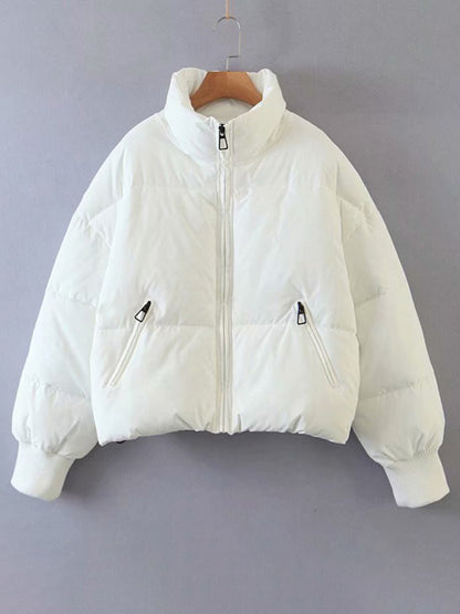 Casual all-match stand collar bread jacket Puffer Coat